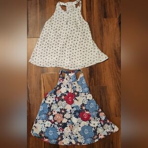 Lot of 2 Womens Loft Outlet Sz L Sleeveless Blouses, Excellent Gently Worn Cond.